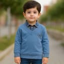 2609-بلوز یقه چهارخونه