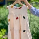 2443-پیراهن گلدوزی دخترانه