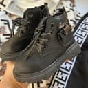 1622- کفش نیم بوت زیپدار وارداتی طرح قفل