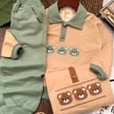 2620-ست تدی یقه دار