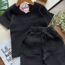 1869-تیشرت شلوارک محرمی یقه کوبایی  