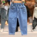 2755-شلوار جین طرح زاپ