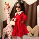 2788-پیراهن کبریتی گل